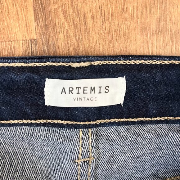 Artemis Vintage Ximena Wide Leg Patch Pocket Stretch Jeans Sz 16 - Picture 5 of 14